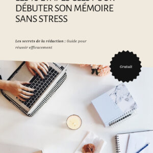 Couverture du ebook. Débuter efficacement un mémoire